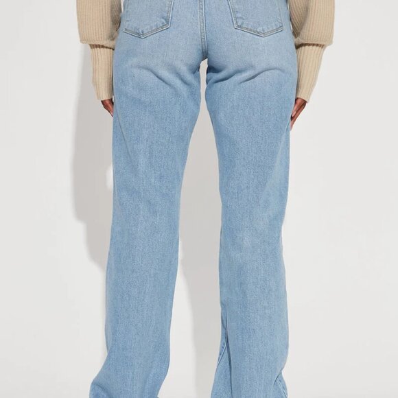 Tall Straight Leg Jeans - Light Wash Size 15 - Picture 3 of 4